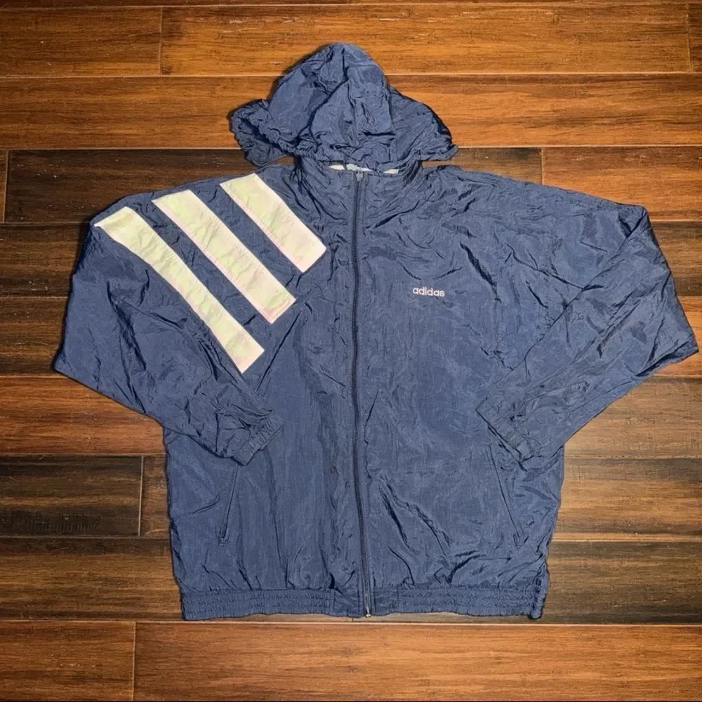 1990s Adidas Vintage Windbreaker Jacket